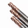 Fraise en bout en carbure monobloc de coupeur de fraisage Hrc55 à grande vitesse pour la coupe en aluminium