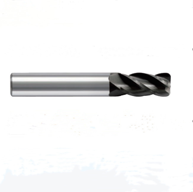 Fraise en carbure monobloc H25UF à rayon d'angle à 4 dents pour la série H25UF-R4