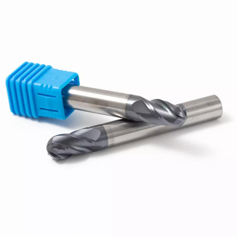 AlCrn enduisant la fraise en bout solide de carbure d'outils de coupe de la commande numérique par ordinateur HRC55 pour l'acier inoxydable